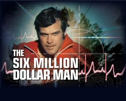Lee Majors is Steve Austin in The Six Million Dollar Man